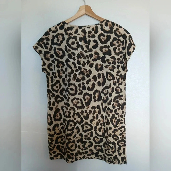 💚5/$25 Animal Print Beach Pool Swim Cover Up Dress Size Small - Picture 3 of 4